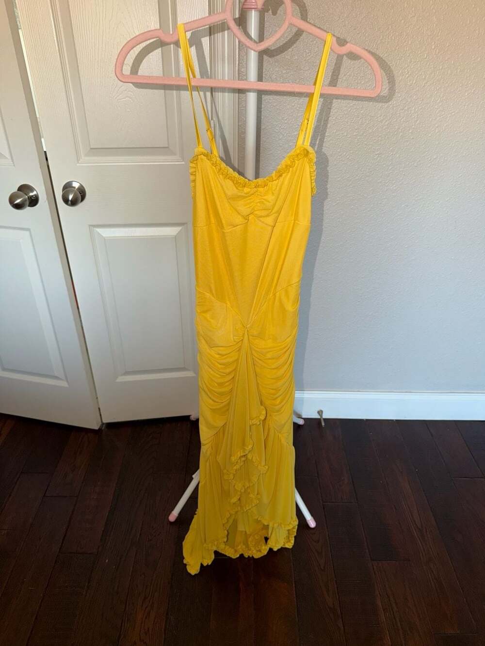 Women's V-Neck  Dress Spaghetti Strap Bodycon Maxi.
